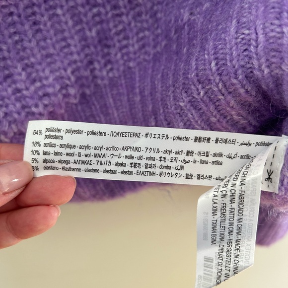 NWOT Zara Purple Sweater - Picture 3 of 4